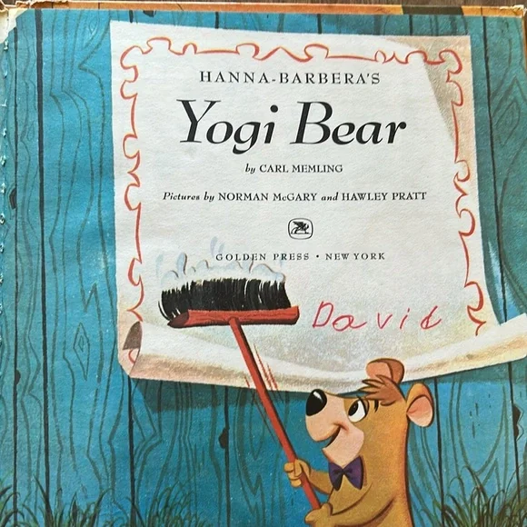 Vintage 1961 Hanna-Barbara’s “Yogi Bear” A Big Golden Book Hardback Children’s - Picture 5 of 13